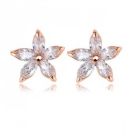 Dainty Daisy Austrian Crystal Stud Earrings